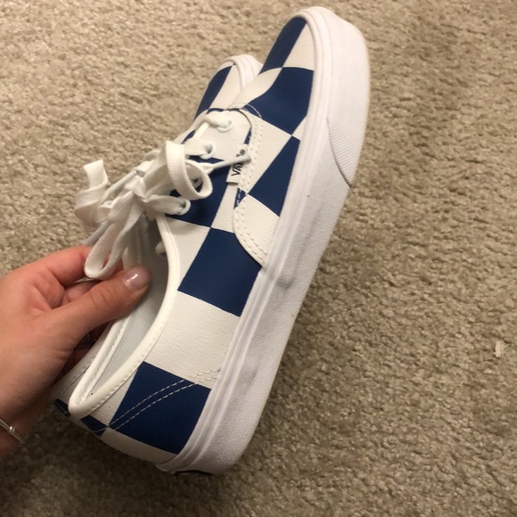 Vans blue and white checkered - Picture 4 of 4